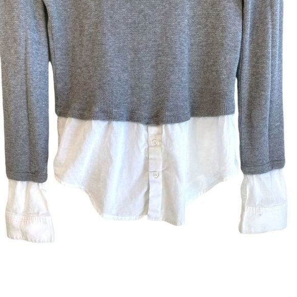 Theory 100% Cotton Layered Thermal Top - Picture 2 of 5